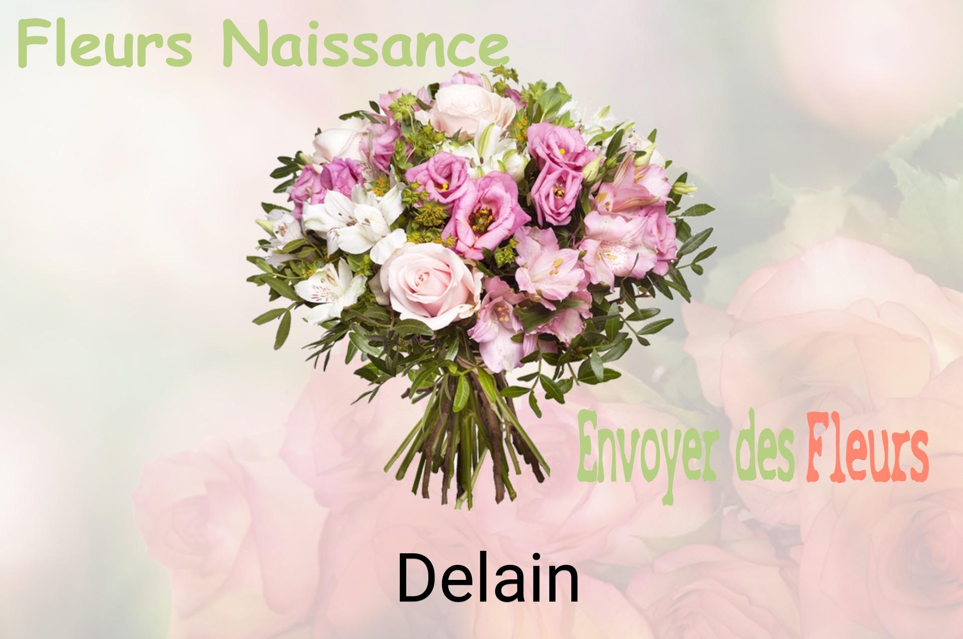 Bouquet de fleurs de naissance livré à Delain